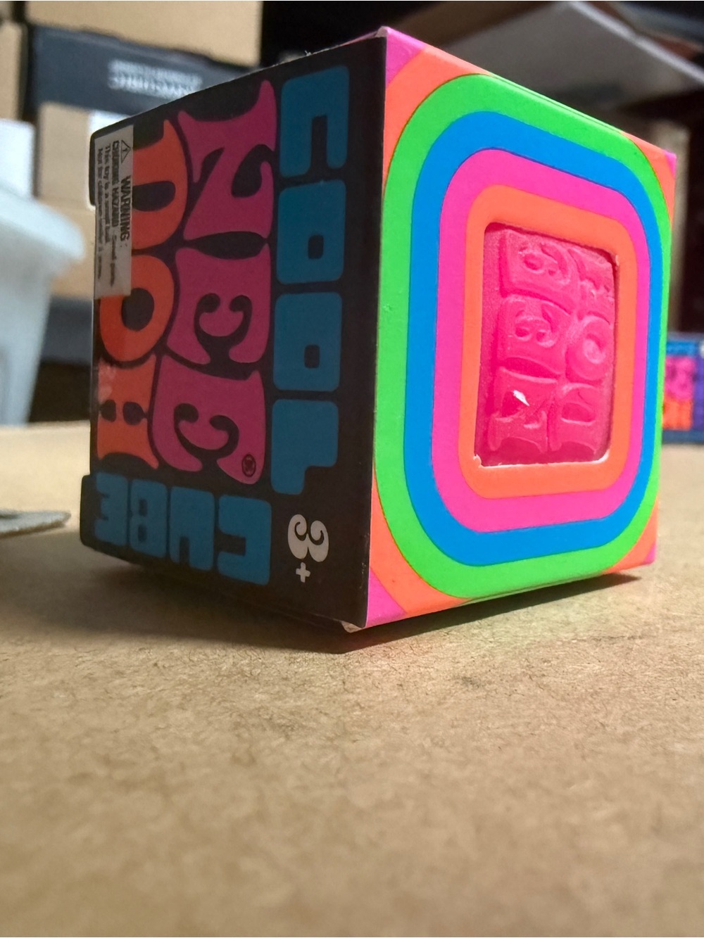 Schylling NeeDoh New sealed box, cool cube mini in pink